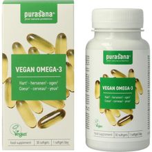 Foto van Purasana Vegan omega-3 algenolie