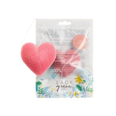 Foto van Lady Green Sponge for face rose