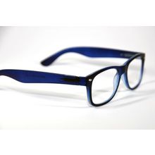 Foto van Melleson Eyewear Leesbril wayfarer mat blauw +2.50