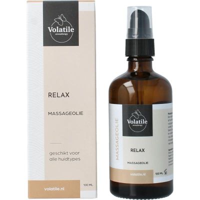 Foto van Volatile Massageolie relax glas met pomp