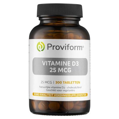Proviform Vitamine D3 - 25 mcg (1000IE) 300 tabletten - Vitamine enkel