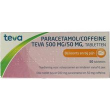 Paracetamol coffeine 500/50 Foto van Paracetamol coffeine 500/50