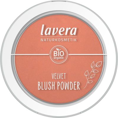 Lavera Velvet blush powder rosy peach 01 EN-FR-IT-DE
