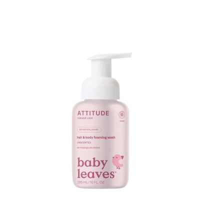Foto van Attitude Baby leaves 2 in 1 haar & body parfumvrij