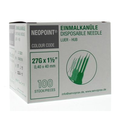Foto van Neopoint Injectienaald steriel 0.4 x 40 mm