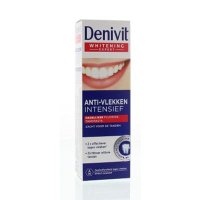 Denivit Tandpasta anti-stain intense teeth whitening
