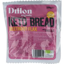 Foto van Dillon Organic Keto brood beetroot flax seeds bio demeter