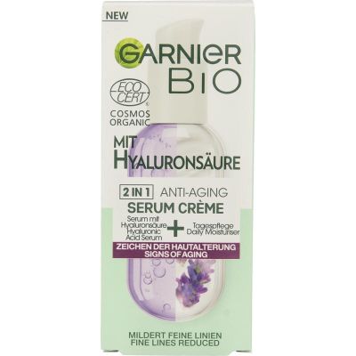 Garnier Bio anti-aging serum cream met hyaluronzuur
