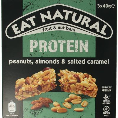 Eat Natural Protein pack caramel & pinda 3 x 40 gram