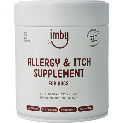 Imby Pet Food Supplement hond anti-allergie & jeuk 90 kauwtabletten - Algemeen
