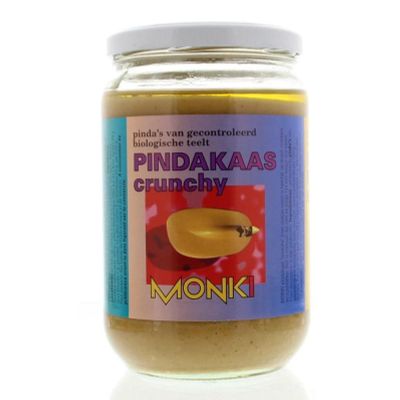 Monki Pindakaas crunchy met zout eko