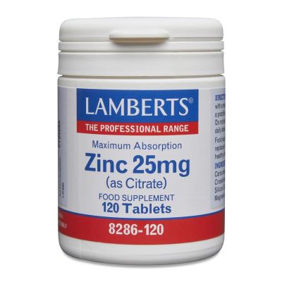 Lamberts Zink citraat 25 mg Foto van Lamberts Zink citraat 25 mg
