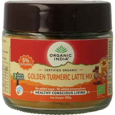 Organic India Golden turmeric latte mix 100 gram - Thee