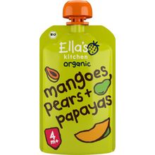 Foto van Ella's Kitchen Mangoes pears & papayas knijpzakje
