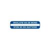 Afbeelding van Strooketiket inhalatie via mond/neus 44 x 11 mm