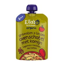 Foto van Ella's Kitchen Groene groente ovenschotel met linzen 6+ maanden