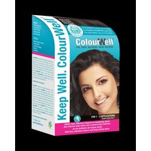 Foto van Colourwell 100% natuurlijke haarkleuring mild zwart