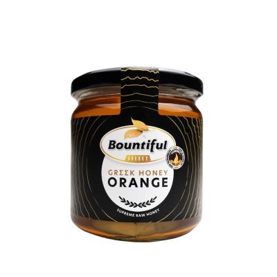 Bountiful Select Griekse rauwe honing orange/sinaasappel 500 gram - Honing