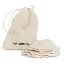 Foto van Hemptouch Reusable cotton pads + laudry bag