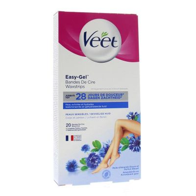 Veet Koude waxstrips gevoelige huid 20 stuks - Ontharen