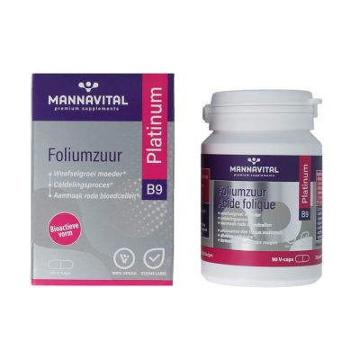 Foto van Mannavital Foliumzuur platinum