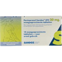 Foto van Sandoz Pantoprazol 20mg