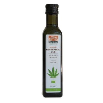 Mattisson Absolute hennepzaadolie bio 250 ml - Overig reform/levensmiddelen