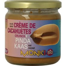 Foto van Monki Pindakaas crunchy met zout eko
