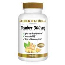 Foto van Golden Naturals Gember 300mg