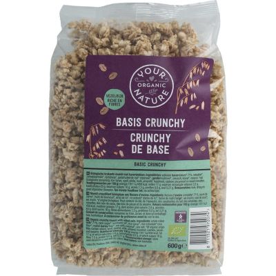 Your Organic Nat Muesli crunchy basis bio Your Organic Nat Muesli crunchy basis bio 600 gram - Voeding