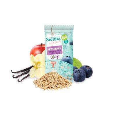 Sienna & Friends Raw snack bosbes & vanille bio