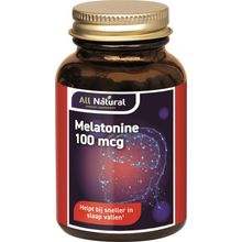 Foto van All Natural Melatonine 100mcg
