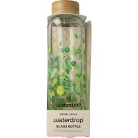 Waterdrop Glazen drinkfles focus 600ml