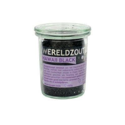 Esspo Wereldzout Hawaii Black glas Esspo Wereldzout Hawaii Black glas 160 gram - Keukenzout en specerijen