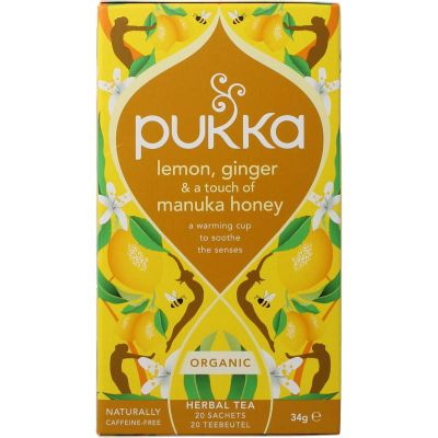 Pukka Lemon ginger touch of Manuka honey bio 20 stuks - Thee