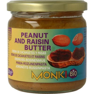 Monki Pinda rozijnenpasta bio 330 gram - Beleg