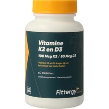 Foto van Fittergy K2 (100mcg) en D3 (50mcg)