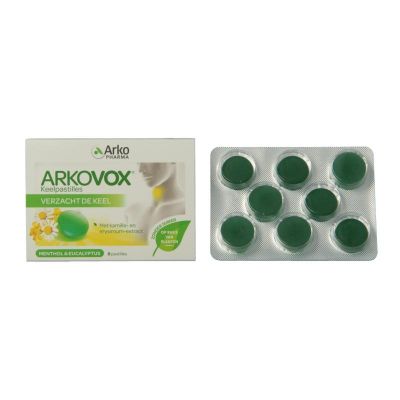 Menthol eucalyptus keelpastilles 8 pastilles - Snoep en chocola