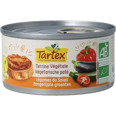 Tartex Pate zongerijpte groente 125 gram - Overig reform/levensmiddelen