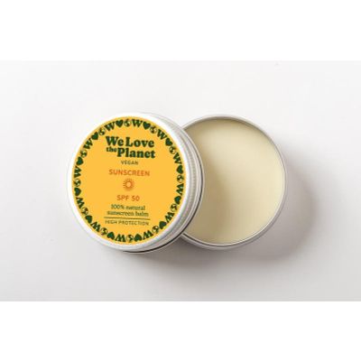 We Love Sunscreen balm vegan SPF50 35 gram - In de zon