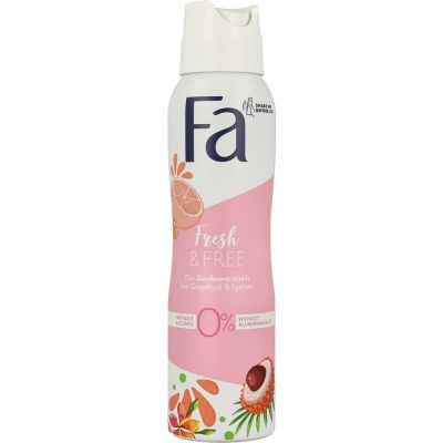 FA Deodorant spray fresh & free grapefruit & lychee