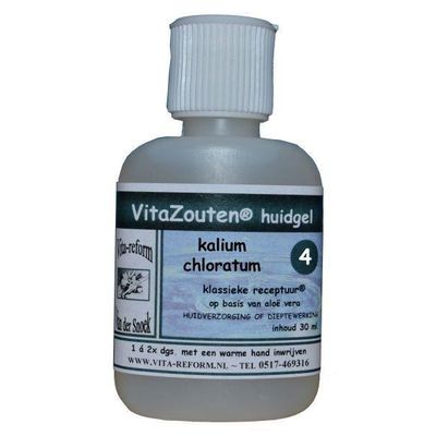 Kalium muriaticum/chloratum huidgel Nr. 04 Kalium muriaticum/chloratum huidgel Nr. 04 30 Milliliter - Homeopathische geneesmiddelen