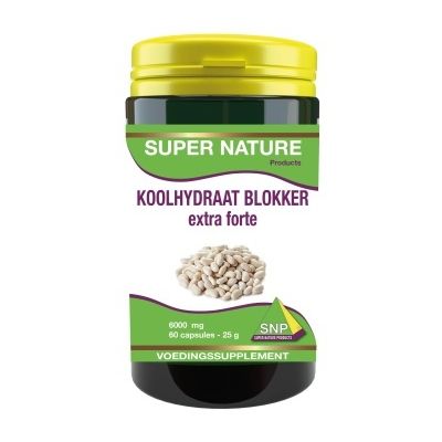 SNP Koolhydraat blokker extra forte 6000 mg Foto van SNP Koolhydraat blokker extra forte 6000 mg