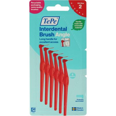 Tepe Interdentale ragers original rood 0,5mm maat 2 6 stuks - Mondhygiene