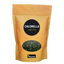 Foto van Hanoju Chlorella premium 400 mg paper bag