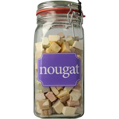 Weckpot nougat 700 gram - Snoep en chocola
