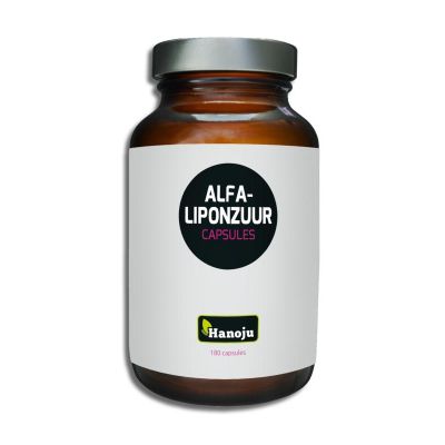 Hanoju Alfa liponzuur 400 mg Hanoju Alfa liponzuur 400 mg 180 vegicaps - Overige vitaminen/mineralen