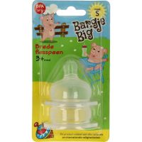 Bargje Big Silicone speen brede fles maat S