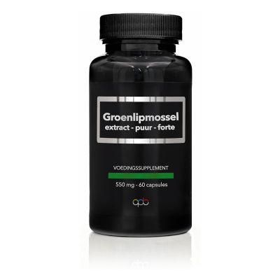 Apb Holland Groenlipmossel 550mg puur 60 Vegetarische capsules - Overige vitaminen/mineralen