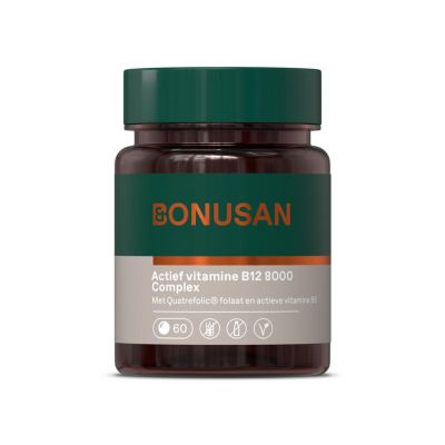 Bonusan Vitamine B12 8000 mcg actief Foto van Bonusan Vitamine B12 8000 mcg actief